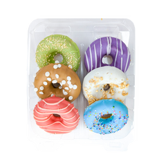 Prepackaged Vanilla Medium Donut (6pk) | Birthday